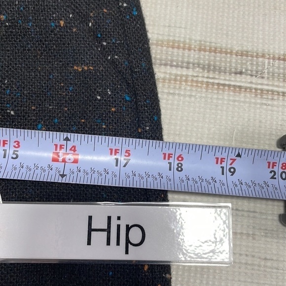 Outback Red Tweed Skirt Black Speckled Pencil Mini Size 2 - Picture 9 of 13